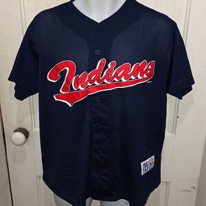 Vintage Cleveland Indians #7 Kenny Lofton Baseball Jersey Adult Large
